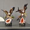 Eagle Series Statue Resin Ornament, Home Decor Office Decor Statue, Symbol of Wealth Freedom Power, Birthday Holiday Gift