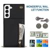 Lanyard Cards Solt Cover Zipper Wallet CrossBody Case For Samsung Galaxy S24 Ultra S22 S21 Note20 S20 S10 S23 Plus Stand Cover