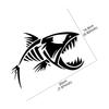 Skeleton Fish Sticker Car Fisherman Graphics Window Truck Windshield Body Boat Fishbone Vinyl Film Decals Waterproof Decoration