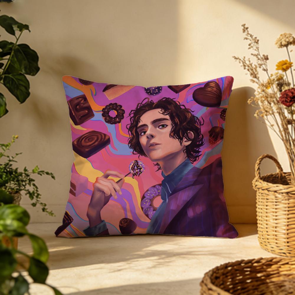 Stylish WWonkaer Cushion Cover Versatile DoubleSided Pillow Case Fit for Sofa Bed Car Daily Decor