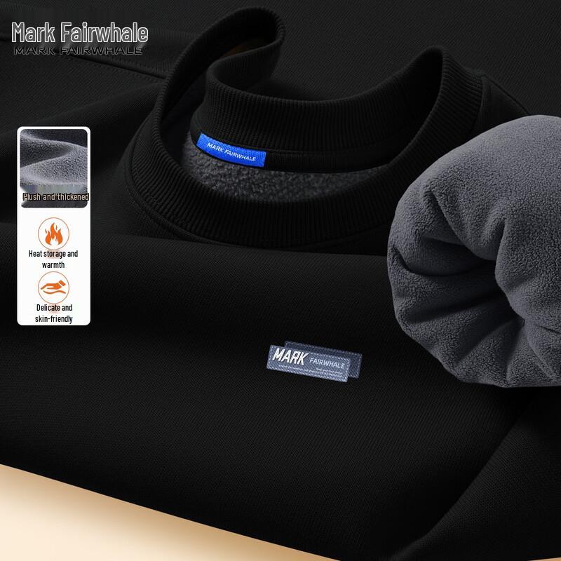 Mark Fairwhale Men's Thickened Fleece Lined Sweatshirt