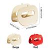 Plastic Pot Lid Storage Rack Fruit Shape Drainage Chopping Board Rack Space Saving Cream Color Cutting Board Holder for Home