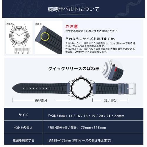 BINLUN Leather and Rubber Hybrid Watch Band, Quick Release Watch Strap, Premium Leather and Silicone Blend Smartwatch Strap for Men and Women, Availab