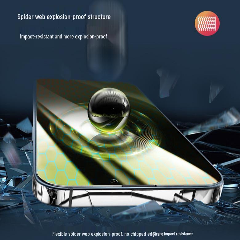 iPhone 15 Pro Max Colorful Privacy Screen Protector & iPhone 14 Pro Max Gold Anti-Peep Film