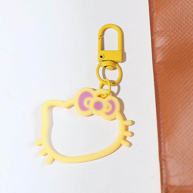 Creative Cartoon Kitty Bow Keychain Pendant, Cute Bag Decoration, Small Gift Accessories for Women