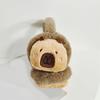 Cartoon Style Plush Ear Warmers for Outdoor Activities Capybara Shaped Ear Muffs Soft Foldable Animal Themed Earflaps