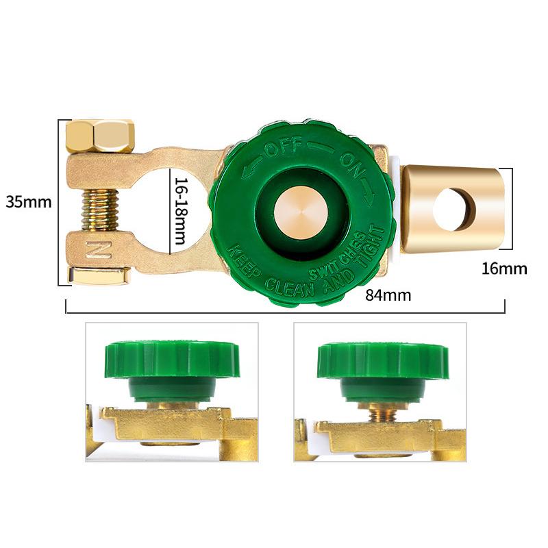 

[G332] Universal Car Battery Switch Terminal Parts Battery Disconnect Isolator Cut Off Switch Protector Automotive Accessories