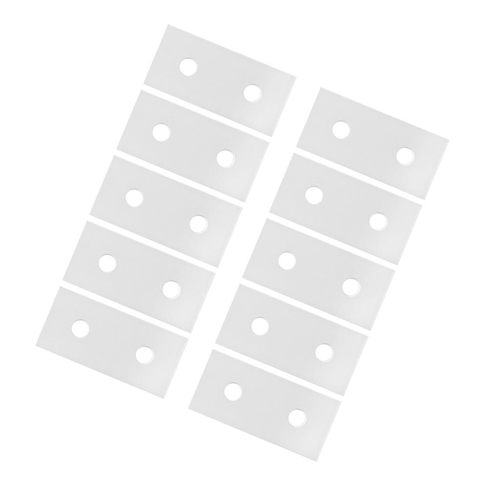 10Pcs Aluminum Joining Plate 3030 2 Hole Aluminum Flat Connecting Plate Flat Reinforcement Plate