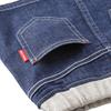 Skirt Denim Hickory Logo Simple Girls Baby Kids Clothing S Indigo Blue [MIKI HOUSE] Children's 10-1711-494 (100-110cm)