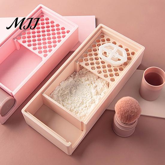 Polymer Clay Crafting Accessories Tools Kit, Powder Storage Box with Sieve Brush Container, Compact Tool Case Craft Organizer, Air Dry Accessory