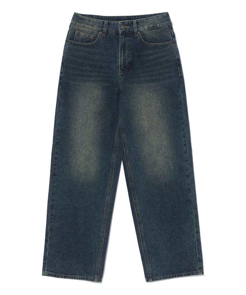 DISTN9NE Washed Wide Denim Pants Lq6Du161_Dark Indigo