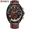 CURREN Uhr Herren Wasserdicht Chronograph Sport Militär Männliche Uhr Mann Top Marke Luxus Leder Armbanduhr Relogio Masculino 8324