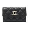 Logo Quilted Calfskin Card Holder Women Accessories Black AP4905-B22098-94305