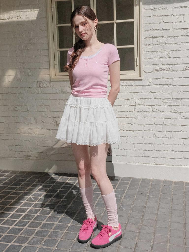 KOOLKITTEN Heavenly Ruffle Mini Skirt 2 Colors