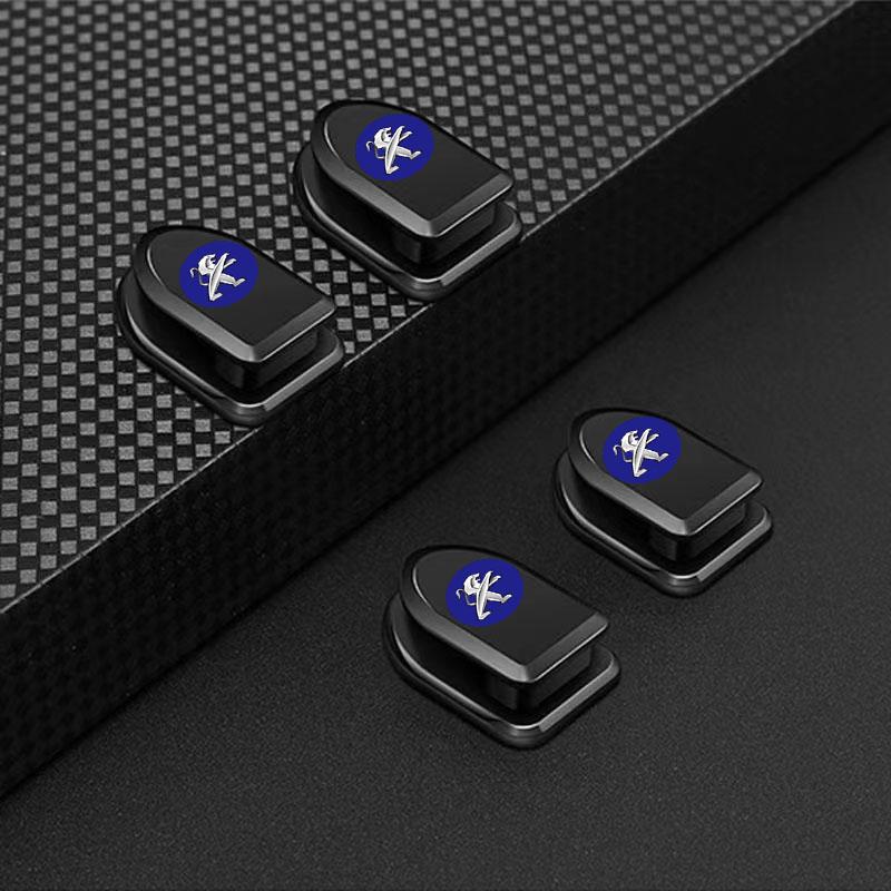 Mini Car Hooks Black Self Adhesive Invisible Hooks Interior Storage Holder For Peugeot 308 408 508 RCZ 208 3008 2008 206 207 108 406 407 408 206 207
