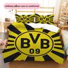 Borussia Dortmund  Set Copripiumino con Fantasia  Decorazione per la Casa  Regalo (1 * copripiumino + 2 * federe senza imbottitura)