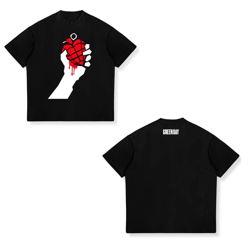 Punk Rock Band Green Day Dookie Graphic T Shirts Unisex Women Gothic Vintage Short Sleeve Tshirt Fashion Casual Oversized Tshirts