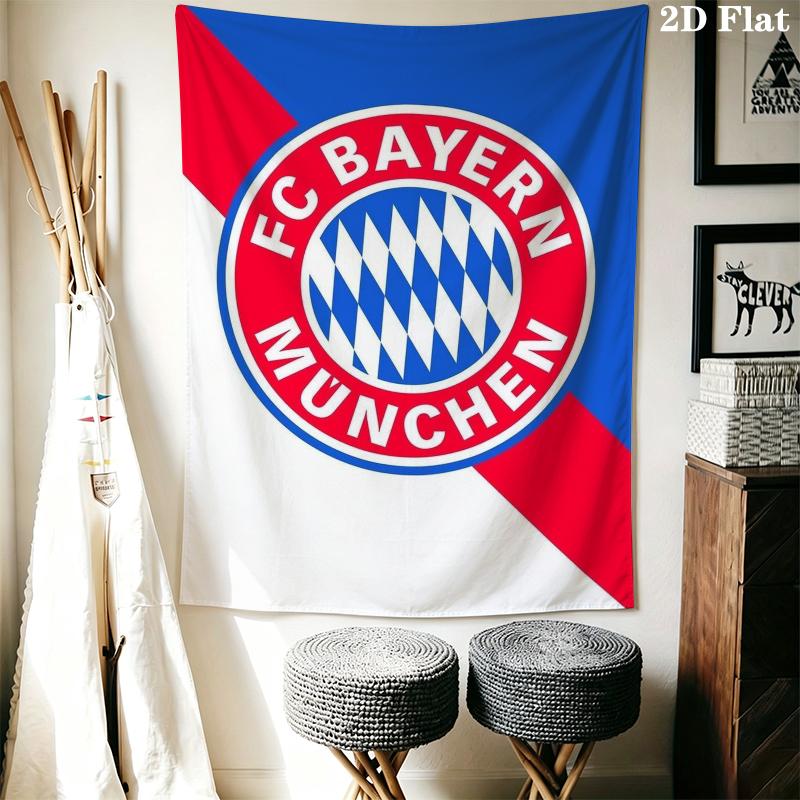 FC Bayern Munich Wall Tapestry Aesthetic Wall Hanging Printed Fabric Blanket Decorative Tapestries for Bedroom Living Room Home Decor