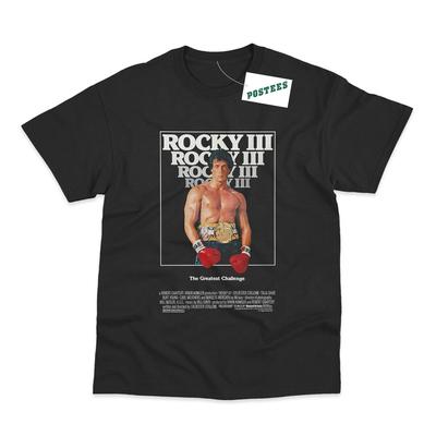 Retro Movie Poster Inspired By Rocky III DTG Printed T-Shirt