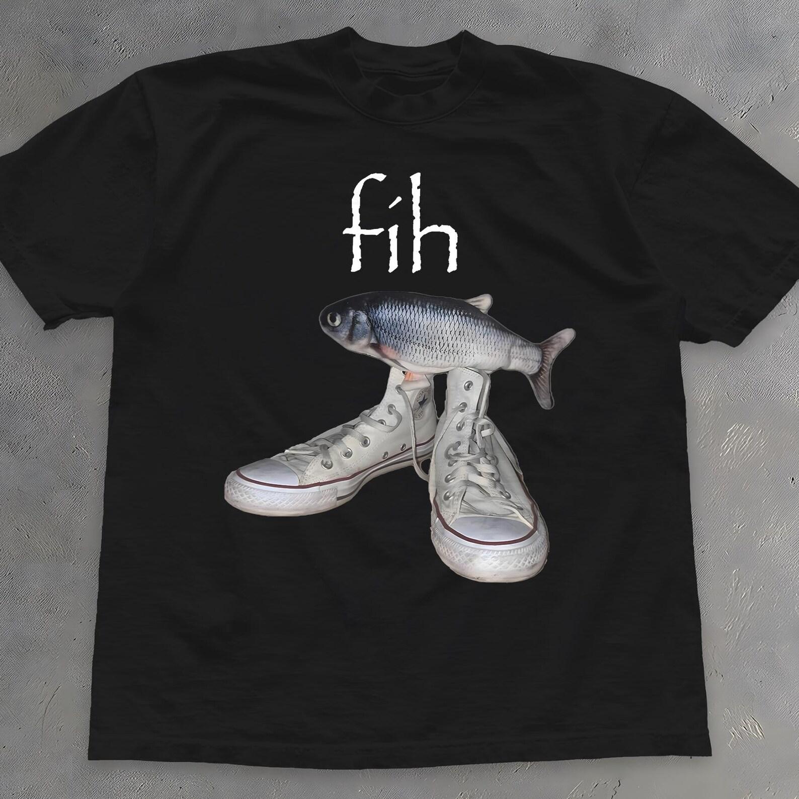 Fish Shoes Meme Shirt: Surreal Weirdcore Unisex Tee 4XL
