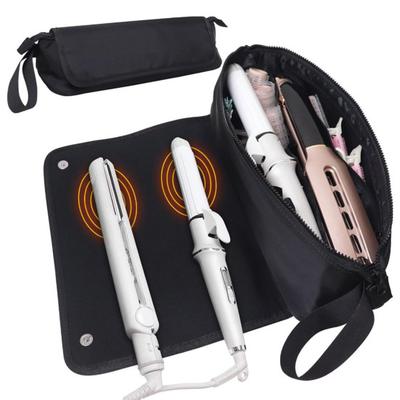 Sac de Rangement pour Outils Capillaires Pochette de Voyage pour Outils de Coiffage Sac à Toilette Portable Organisateur d'Outils Capillaires