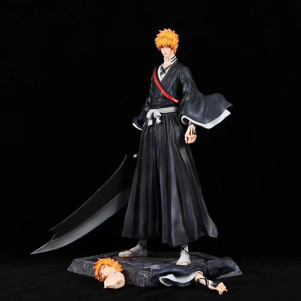 33cm Anime Bleach Kurosaki Ichigo Gk Statue Pvc Action Figures Collection Model Doll Toys Gifts