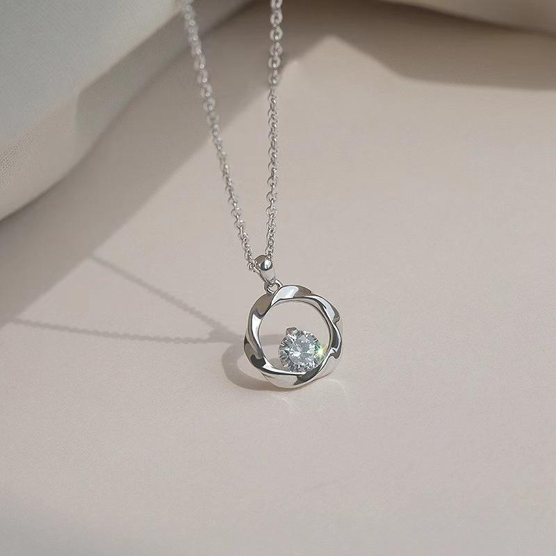 

Женский простой кулон Mobius на ключицу, цепочка для подруги, лучшего друга, подарок на день рождения, универсальный