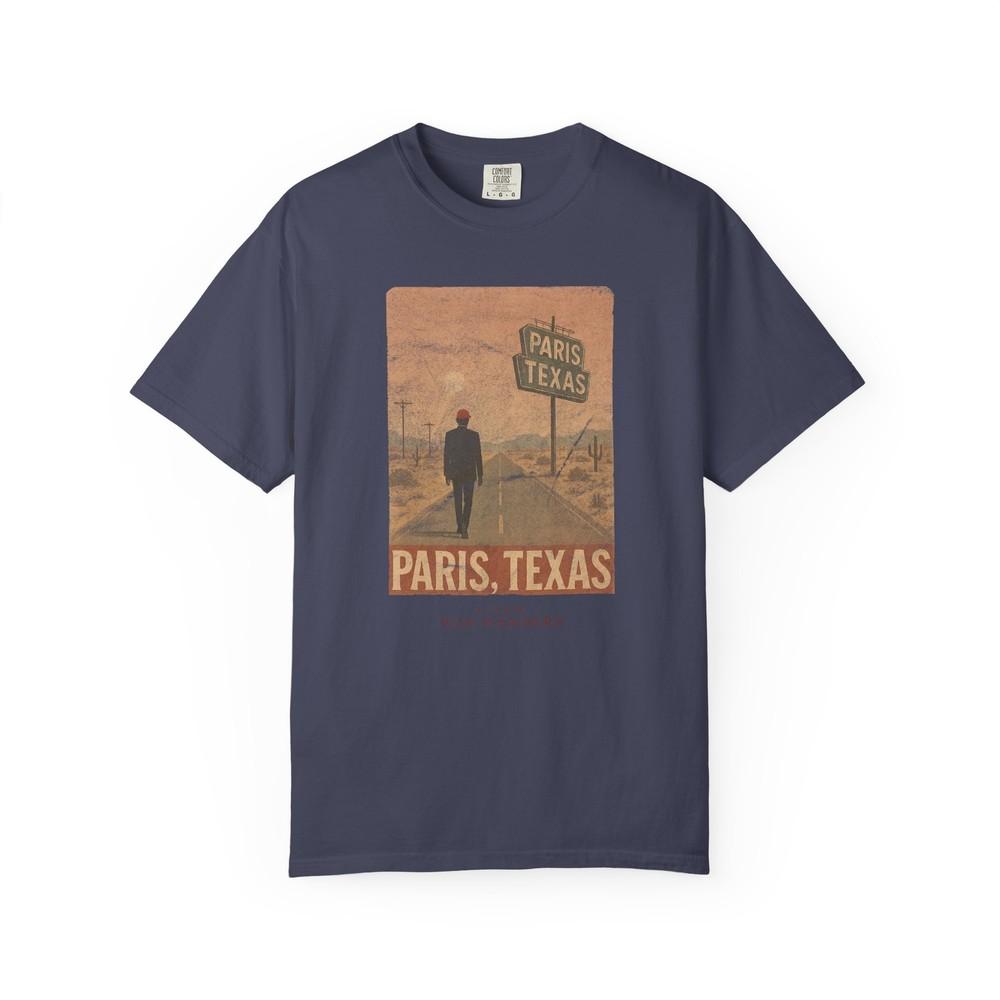 Paris Texas T-Shirt Wim Wenders Filmplakat Kunst T-Shirt Retro A24 Stil Filmgeschenk