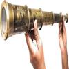 Telescopio Spia in Ottone Compagnia delle Indie Orientali 1818 Tracker Pirata Cannocchiale Telescopio 81,28 cm Grande Scatola Regalo in Pelle