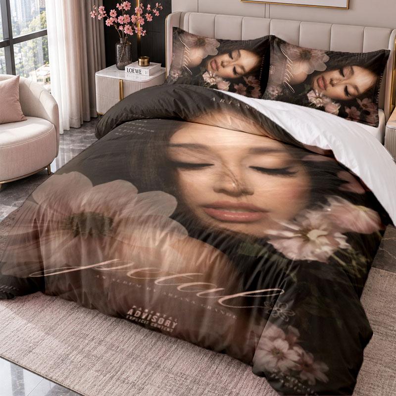 Ariana Grande 3Pcs Bedding Set Duvet Cover With Two Pillowcases For Bedroom Home Decoration