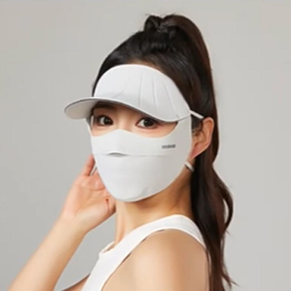 Sunscreen Ice Silk Face Mask Breathable Summer Face Cover Adjustable Face Sunscreen Mask  Riding