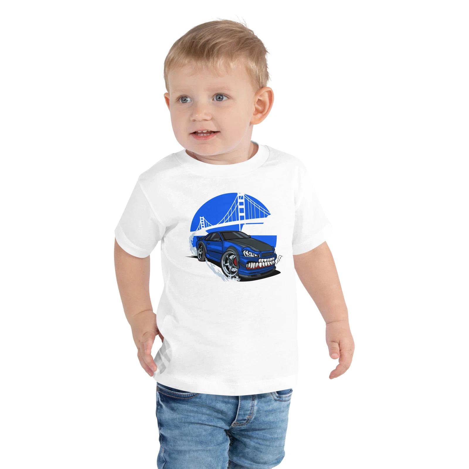 Monster Car Toddler T-Shirt, Cartoon, Comic, Bigfoot, Racing Car, Monster Jam XXL