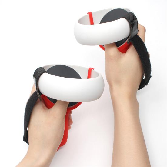 Halvt lukket silikondeksel Justerbar håndleddsstropp for Oculus Quest 2-kontroll