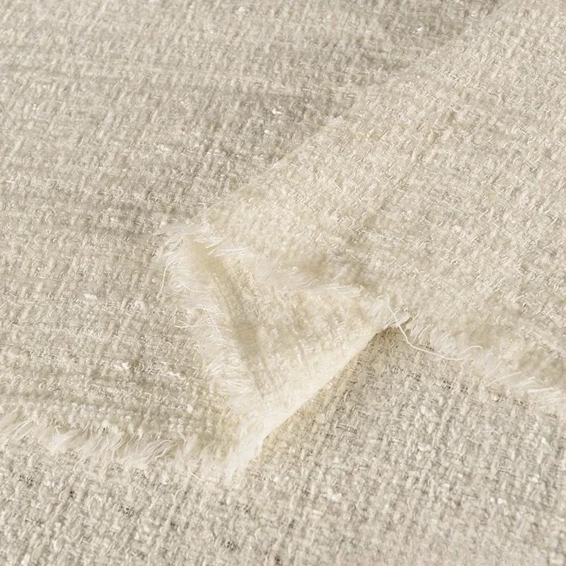 100x150cmLuxury Korean Style Tweed Fabric Dress for Coats Clothing Sewing Plain Soft Skin-friendly Cloth Needlework Drape