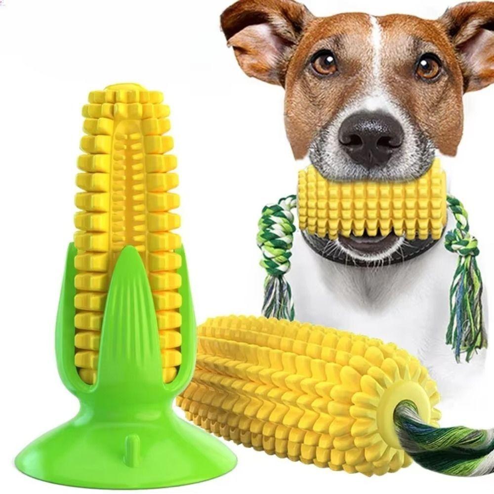 Corn Shape Pet Corn Cob Chew Toy Grinding Interactive Dog Toy Sturdy Dog Toothbrush Toy  Dental