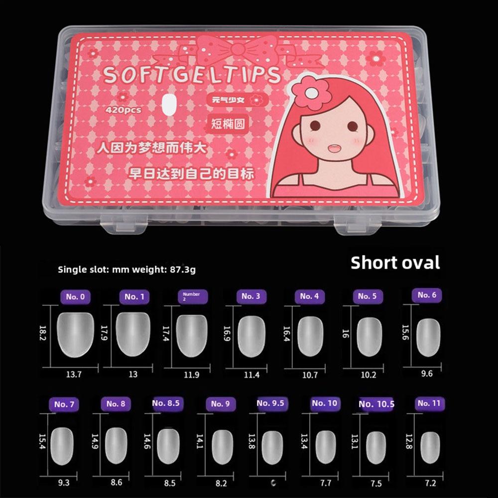

Thin Seamless Artificial Nails Ultra Short False Nails Gifts Nail Stickers B