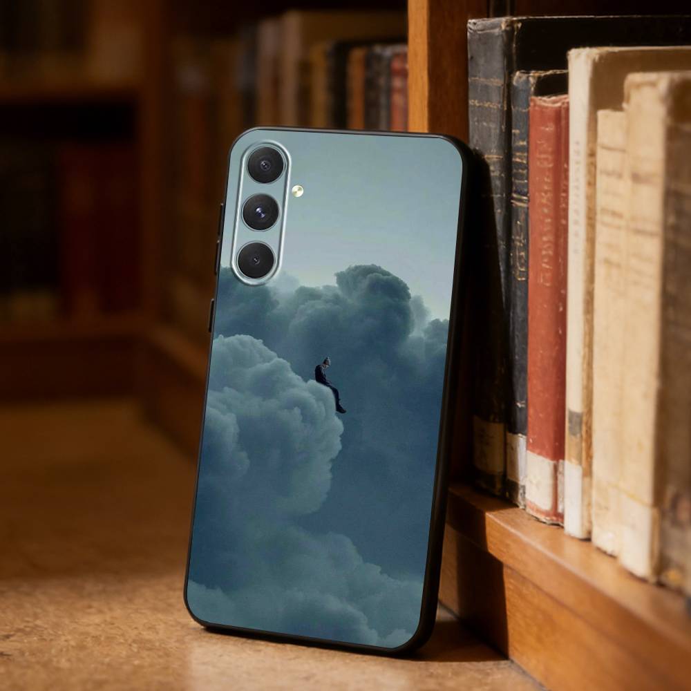 Surrealist style  Phone Case For Samsung S26,S25,S24,S23,S22,S21,Ultra,Plus,FE Black Soft Cover