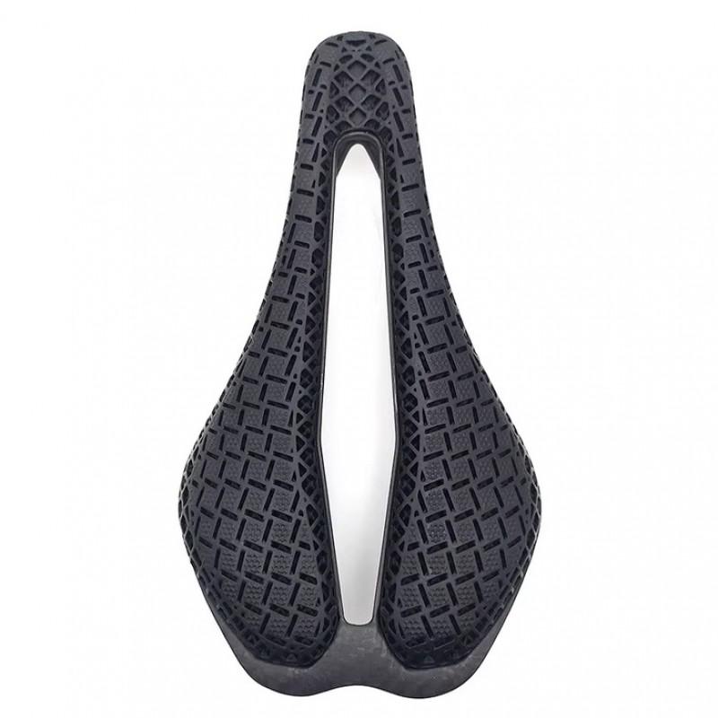 3D Printed Carbon Fiber Short Nose Bike Saddle Road Mountain Bicycles Hollow Comfort Seat Pad