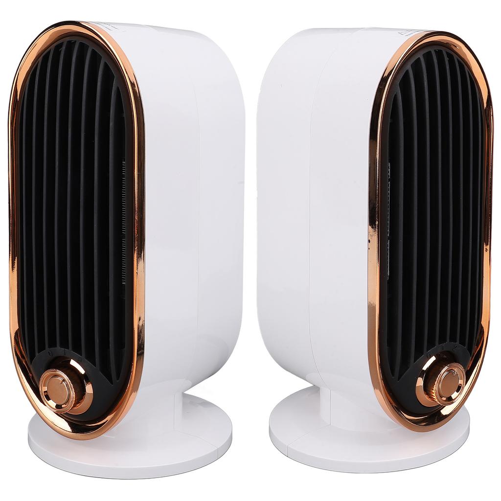 Desktop Space Heater Office Indoor Small Quiet Portable Vertical Hot Cold Dual Use White