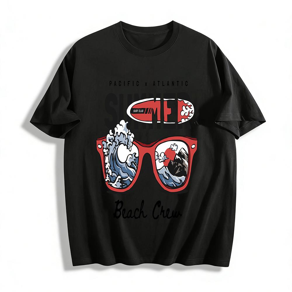 

Summer Pacific Atlantic Surf Club Beach Crew Graphic Tee Pure cotton T-shirt XXS