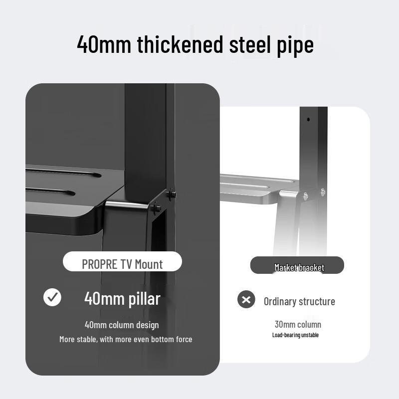 ProPre Mobile TV Floor Stand for 32-75 Inch TVs