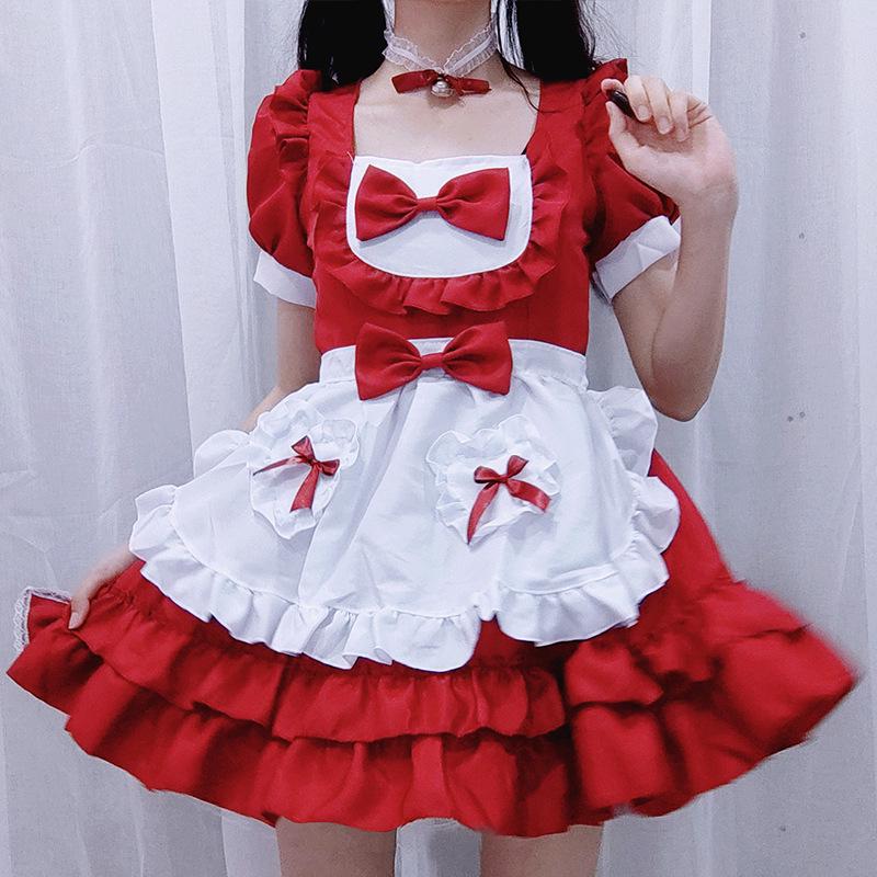 Yuexiaying Japanese Sexy Maid Lolita Cosplay Costume Dress