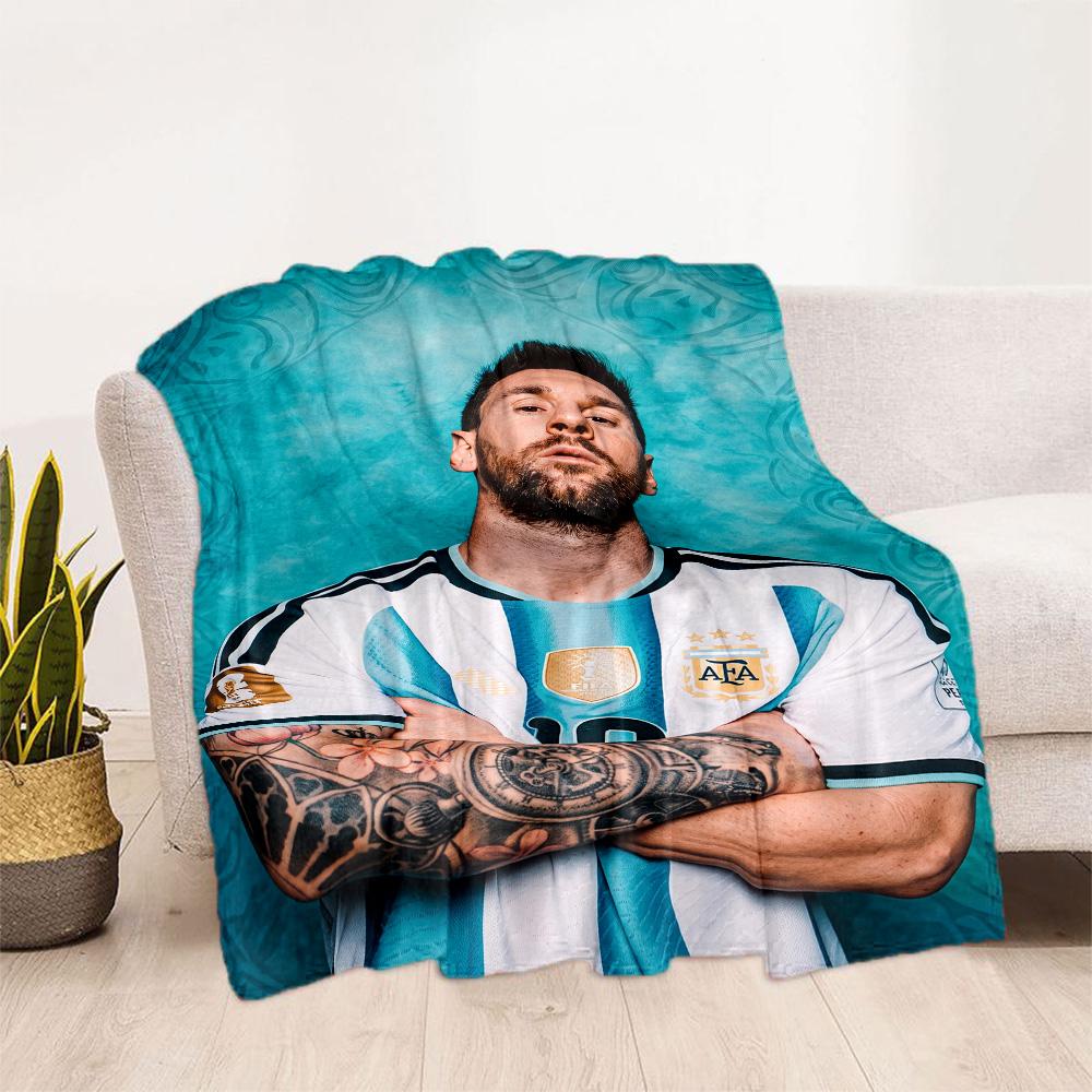 Messi 50 Blanket Warmthful Decor Perfect for Picnics Chair Couch for All Occasions Warmthful Decor Ideal Gift For Birthday Valentine'S Day