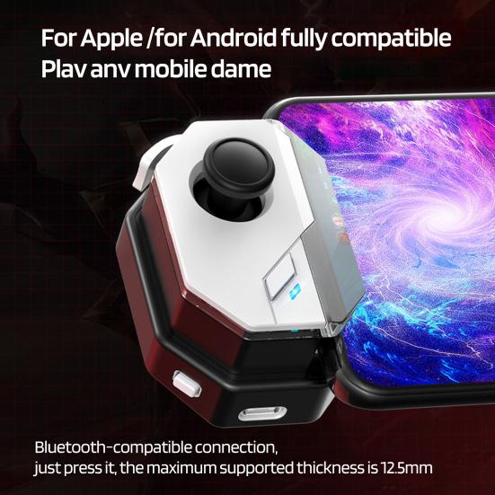 Joystick-Controller-Griff für Handyspiele, verzögerungsfrei, tragbar, wiederaufladbar, universeller Handy-Controller-Griff