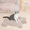 Haustier Schlafkissen Weich Elastisch Hautfreundlich Rutschfest Schaf Form Katzenbett Kissen für Welpenhund Milchtee Farbe