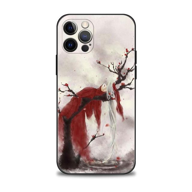 Phone Case For Apple Iphone 14 13 12 11 Pro Max 13 12 Mini Xs Max Xr X 7 8 6 6s Plus Shell Japan Samurai Landscape Ink Painting