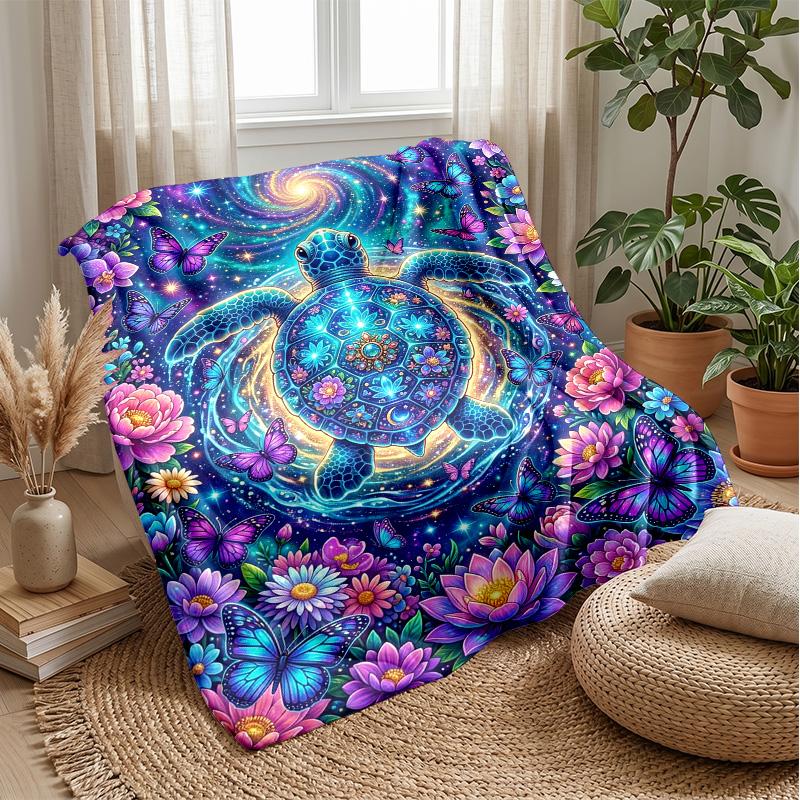 Oceanic Serenity 8 Theme Blanket Lightweight Warm Flannel Blanket Decorative Throw Blanket for Home Decoration