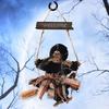 Witch Dolls Hanging Decor Ghost Witch Horror Scary Hanging Ghost Flying Witch Pendant Halloween DIY Party Ornaments Halloween