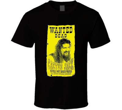 Cactus Jack Wanted Dead Maglietta da Wrestling