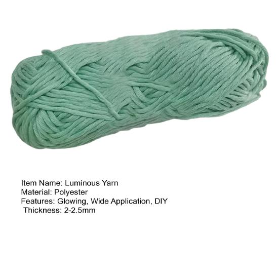 Useful Wear Resistant Super Soft Luminous Yarn Beginner Knitting Crochet for Home